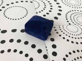 BOX FOR EARRINGS - BOUCLES D'OREILLES - VINTAGE - BLUE !!!