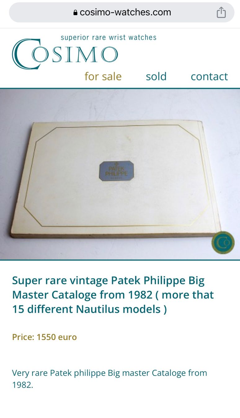 Riviste & Magazine: Super rare vintage Patek Philippe 1982 – Usato da versoix venduto da Aess 4