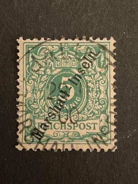 Tutti i francobolli: 1899 Marshall-Inseln 5Pf. – Usato da Zürich venduto da sugugus