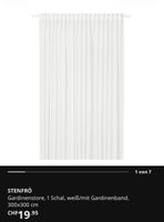 3x Gardinenschal 300x300cm weiss IKEA