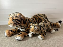 Lot Peluches - Panthère Nébuleuse (Grande + Petite)