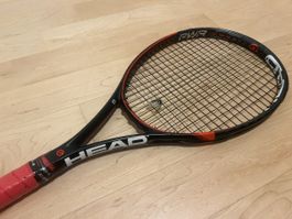 Tennisschläger Head PWR Prestige schwarz rot besaitet