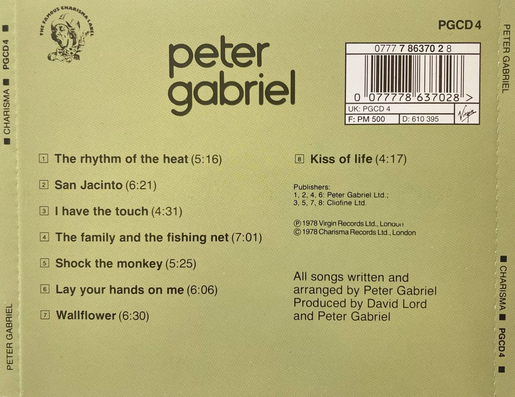 CDs: GENESIS / PETER GABRIEL - S/T – Gebraucht aus Bottens von hotter-than-hell 1