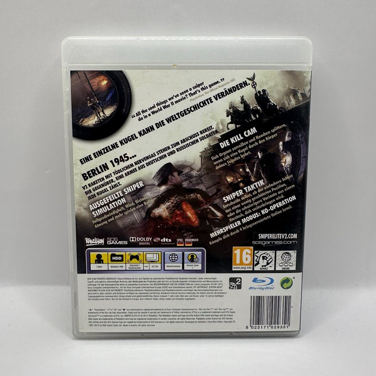 Sniper Elite V2 Für Playstation 3 (Gebraucht) In Für CHF 4.9 – Mit - Foto 2