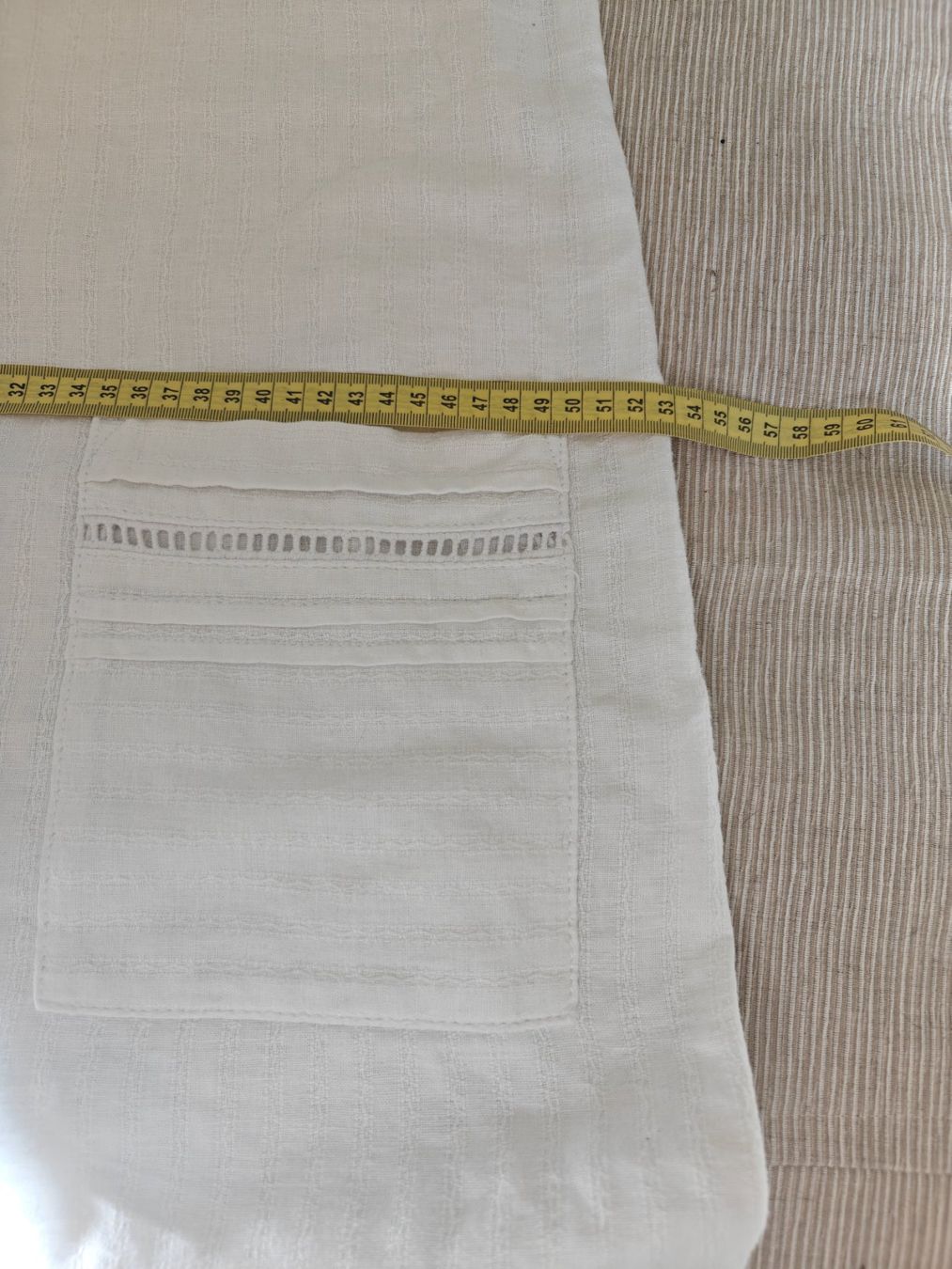 Next Vestiti: Next white cotton shift v-back pockets S – Usato da Geneve venduto da readycat 4