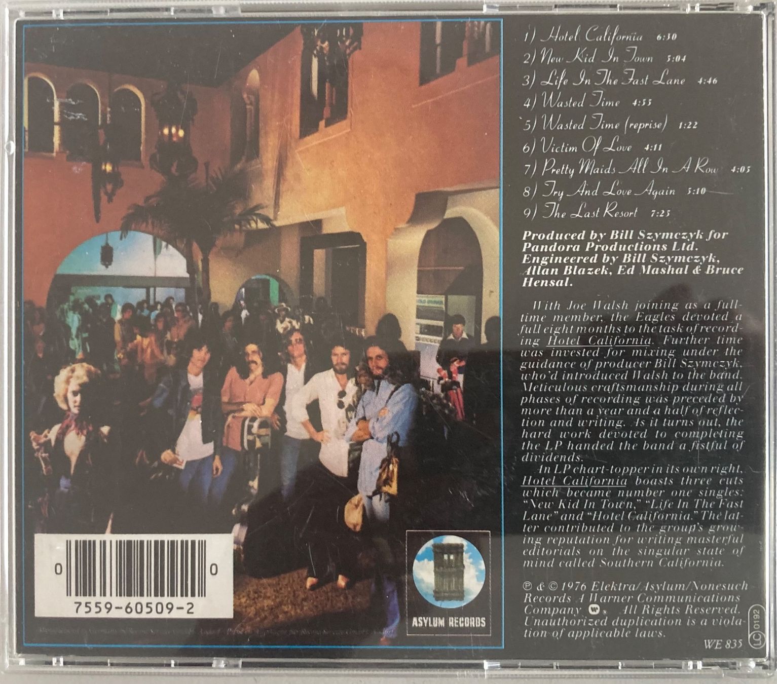 CD: EAGLES - HOTEL CALIFORNIA – Usato da Poliez-Pittet venduto da Newtown-Records 1