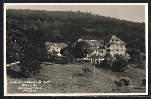 Cartoline postali: Läufelfingen, Das Soolbad und Kurhaus R – Usato da Berlin venduto da bartko-reher