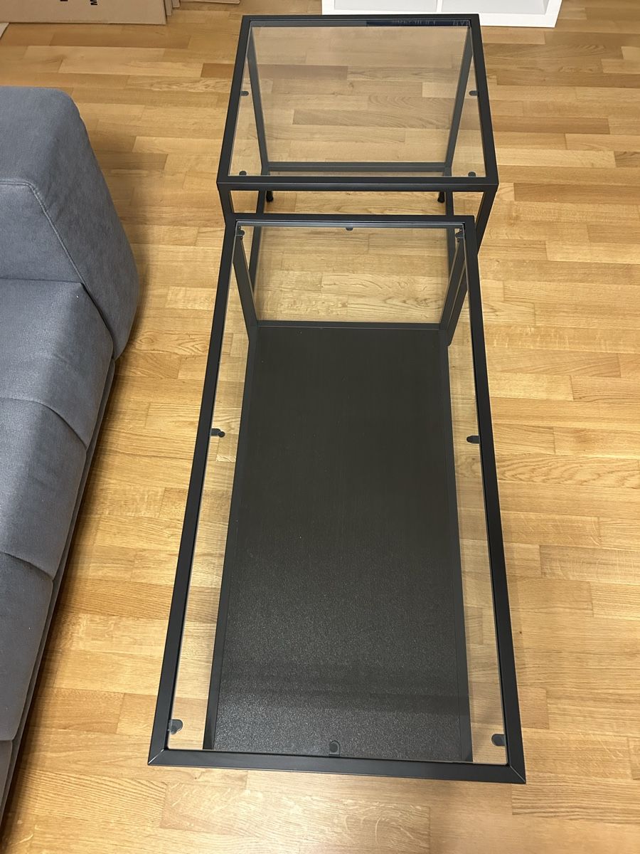 Tavoli: Couchtisch mit Glasplatte VITTSJÖ IKEA – Usato da Winterthur venduto da Lala9934 2