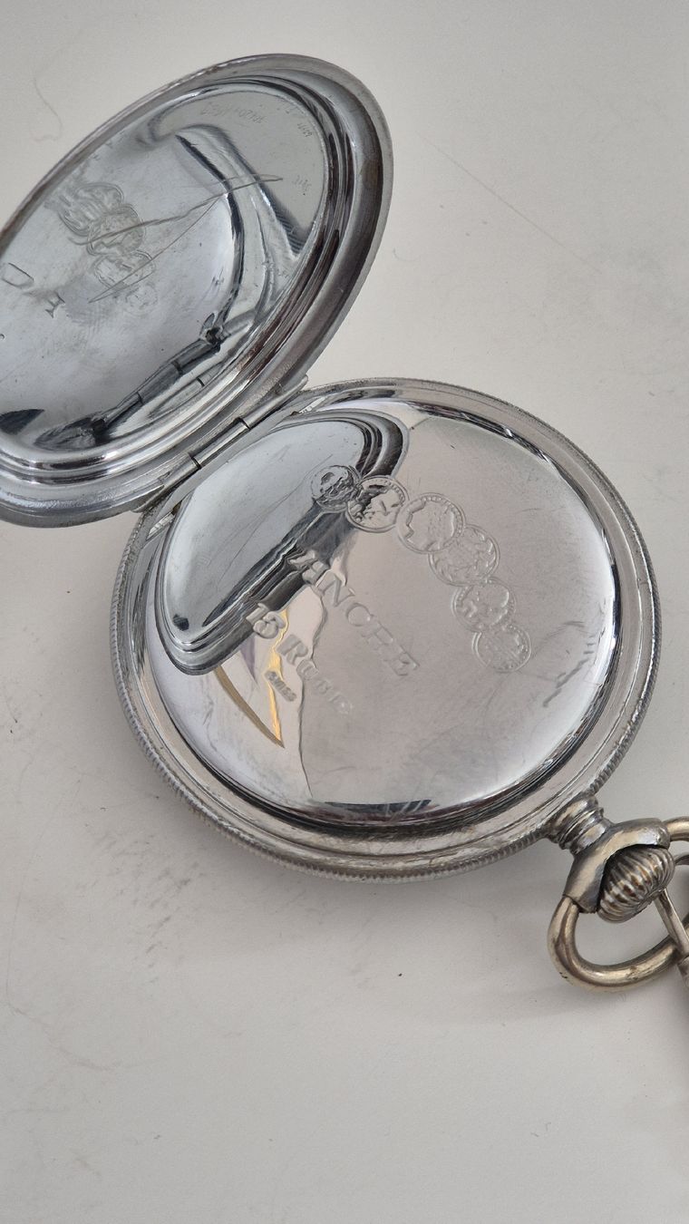 Orologi: Chüeli Taschenuhr mit Kette, 50.5 mm – Usato da Marbach SG venduto da Zippo1401 4