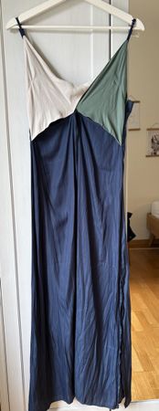 Elegantes Kleid, Blau-Grün-Beige top!