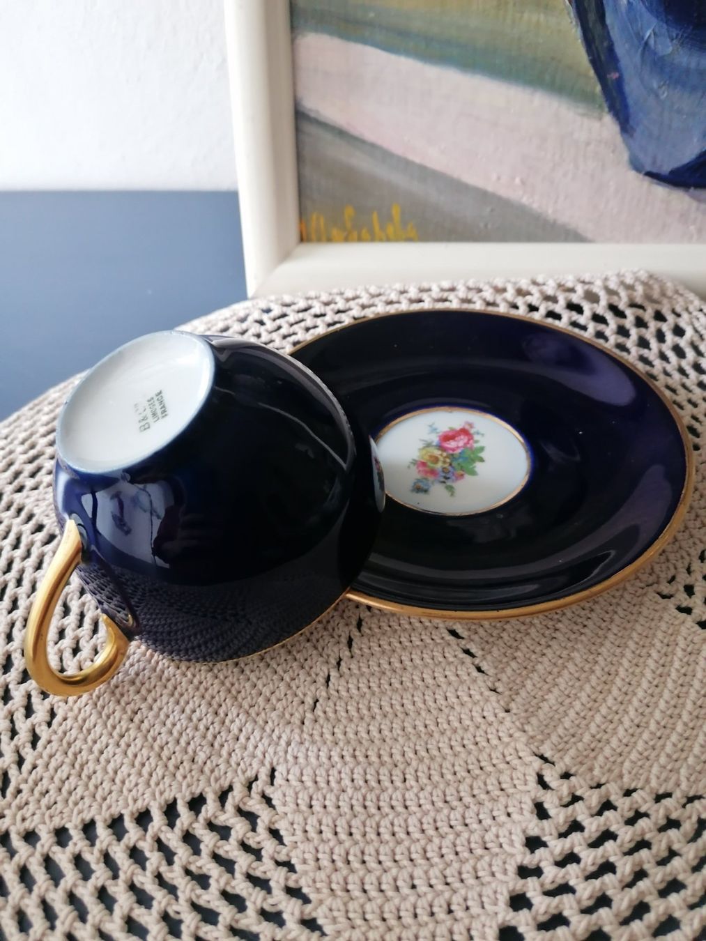 Tazze: Antike Teetasse Limoges, kobalt – Usato da Aegerten venduto da Jos_zem 2