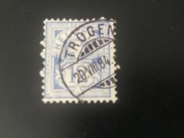 Ziffernmarke weisses Papier 12 Rp.