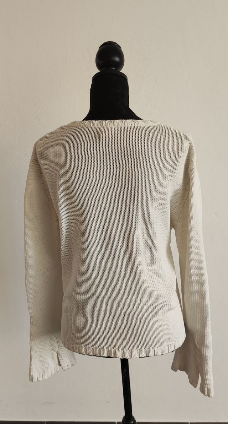Maglioni & Felpe: Pull blanc en maille "Esprit" – Usato da Riaz venduto da cam_x5xs 5
