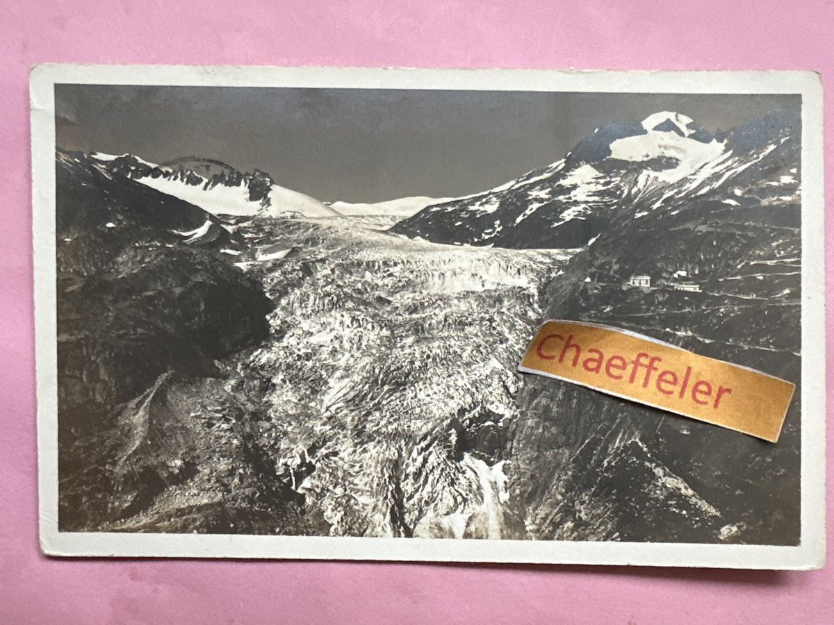 Ansichtskarten: 1924  756 Rohnegletscher – Gebraucht aus Zürich von Chaeffeler
