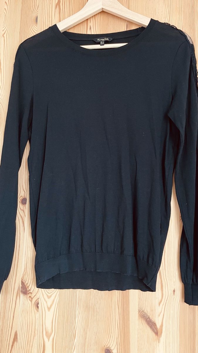 Massimo Dutti Pullover & Sweatshirts: Massimo Dutti SpitzenPullover, Schwarz, Gr. M – Gebraucht aus Wallisellen von AnnaSophia2014 1
