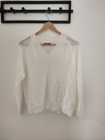 Neu Pullover in weiss 36