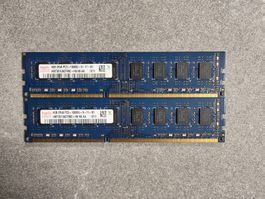 2 x RAM Hynix 4GB DDR3 1333MHz PC3-10600U 