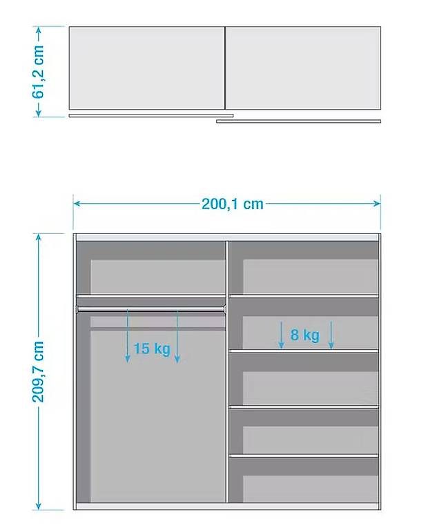 Schränke: Kleiderschrank - Schwebetüren – Gebraucht aus Zürich von DeiuAJ 1