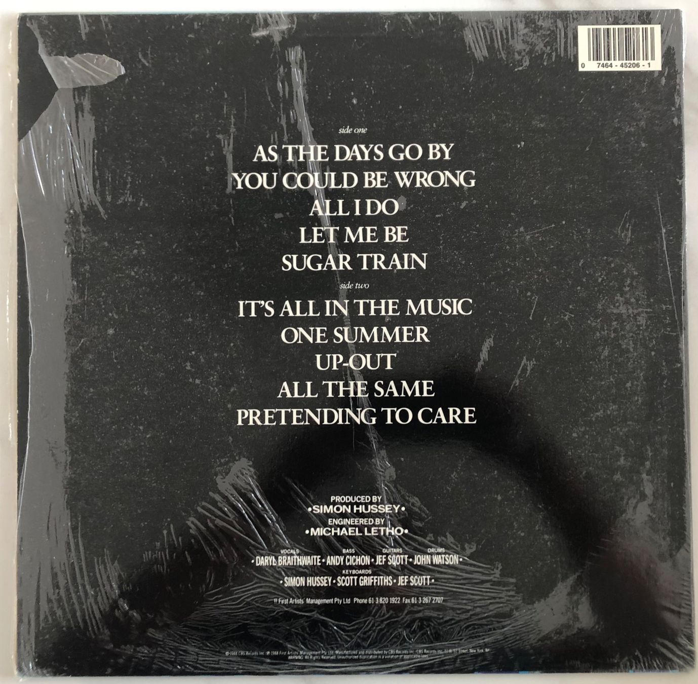 Schallplatten: DARYL BRAITHWAITE - EDGE – Gebraucht aus Poliez-Pittet von Newtown-Records 1