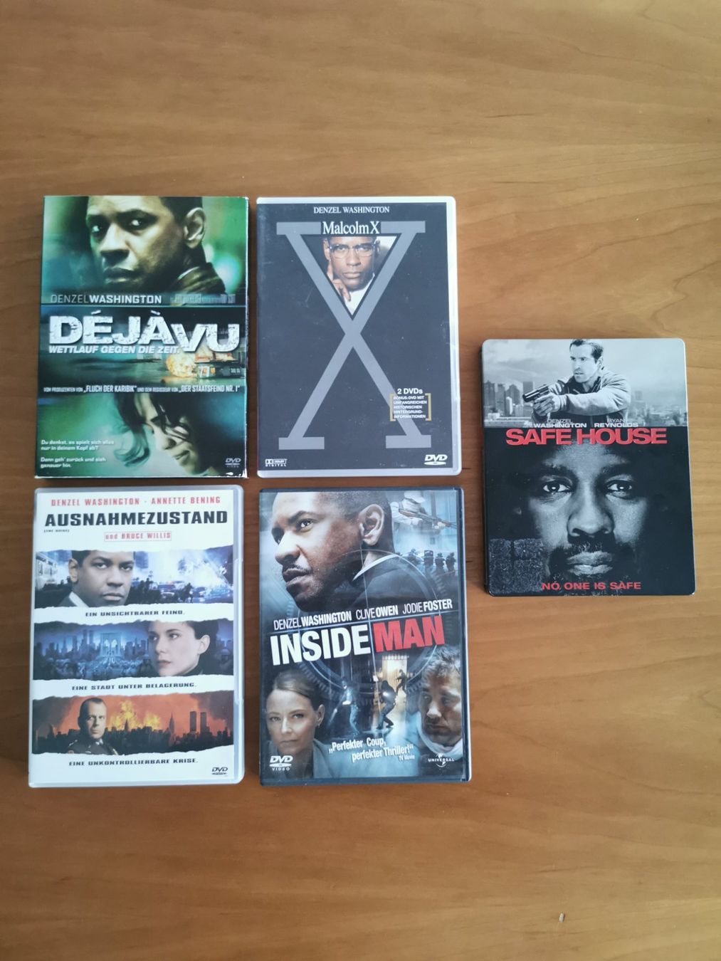Tutti i DVDs: Denzel Washington. 5 DVDs – Usato da Birmensdorf ZH venduto da christoph06
