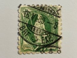 1862, Stehende Helvetia, ZNr. 67B, gestempelt