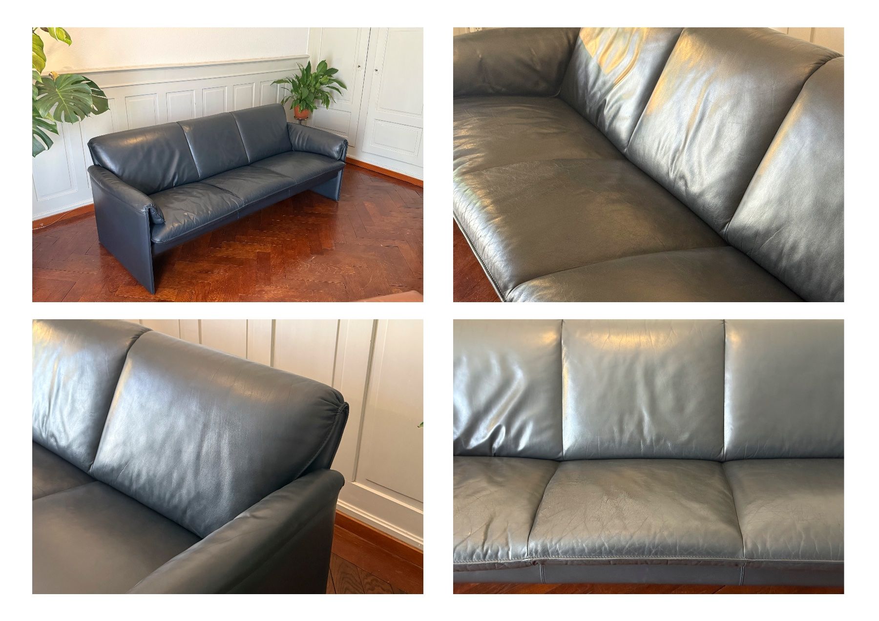Leolux Divani: Designer Couch Sofa Leolux Bora Bora 3-Sitzer Anthrazit – Usato da Zürich venduto da TiptopGerneWieder 5