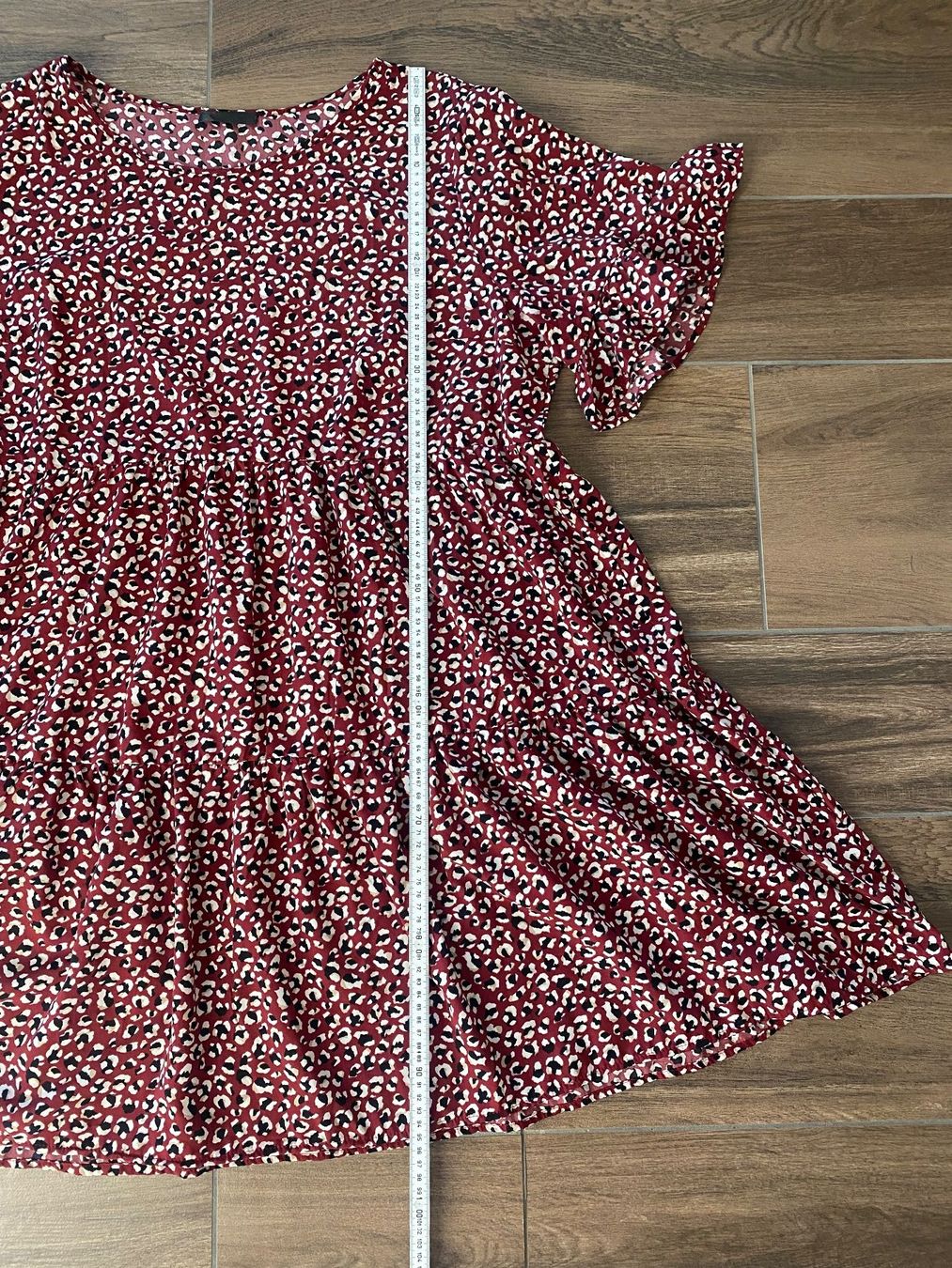 Shein Kleider: Kleid mit Muster bordeaux Gr. 4XL / Gr. 52 – Gebraucht aus Pratteln von a23_j2gs 5