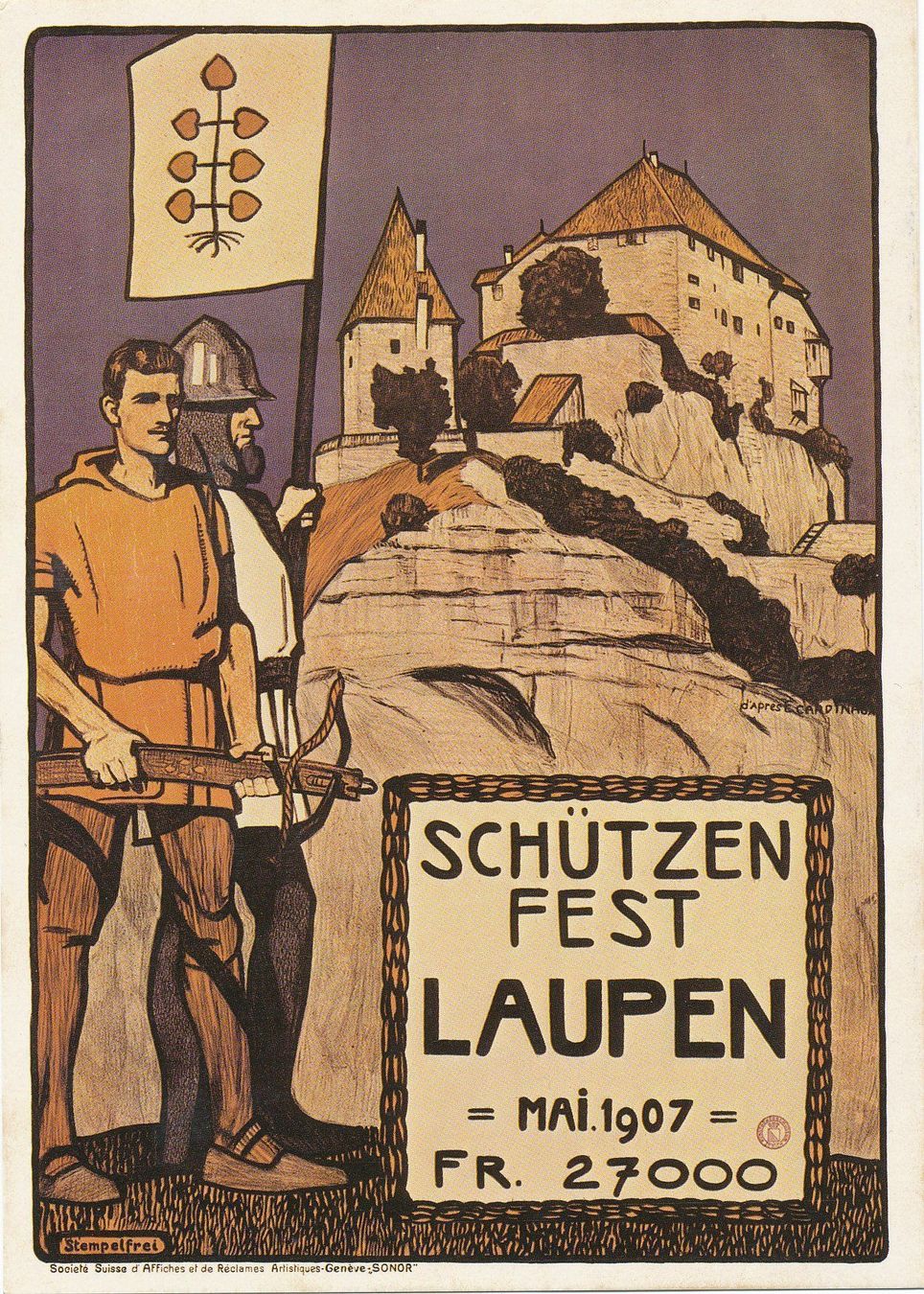 Cartoline postali: Ansichtskarte Repro Plakat 1907 Biregg Verlag – Nuovo e nell'imballaggio originale da Neuenegg venduto da muenzenweber-ch