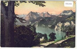 Axenstein - Blick auf Vierwaldstättersee und Urirothstock