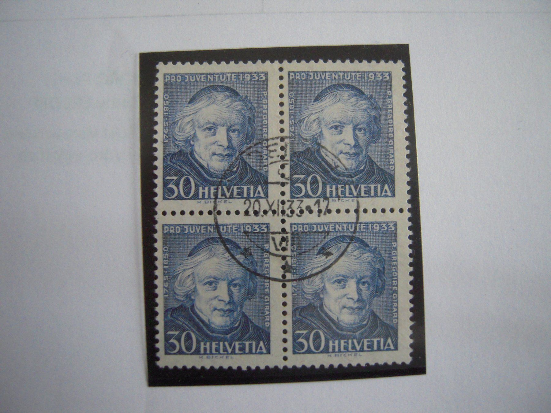 Tutti i francobolli: J68 PJ VB gest. 20.12.1933 ss. Zentrumsstempel – Usato da Stallikon venduto da Saentis2014