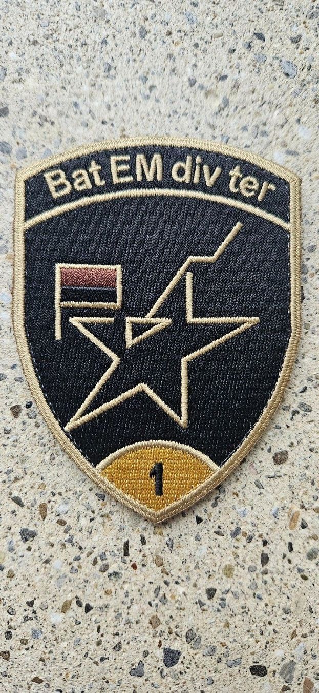 Schweizer Armee Plaketten & Abzeichen: *** Badge Bat Em div ter 1 gold mit klett *** – Neu und originalverpackt aus Riedholz von fr_sIruP