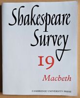 Shakespeare Survey 19: Macbeth