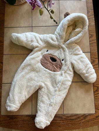Baby Overall Teddy Bär Creme Grösse 62 neuwertig
