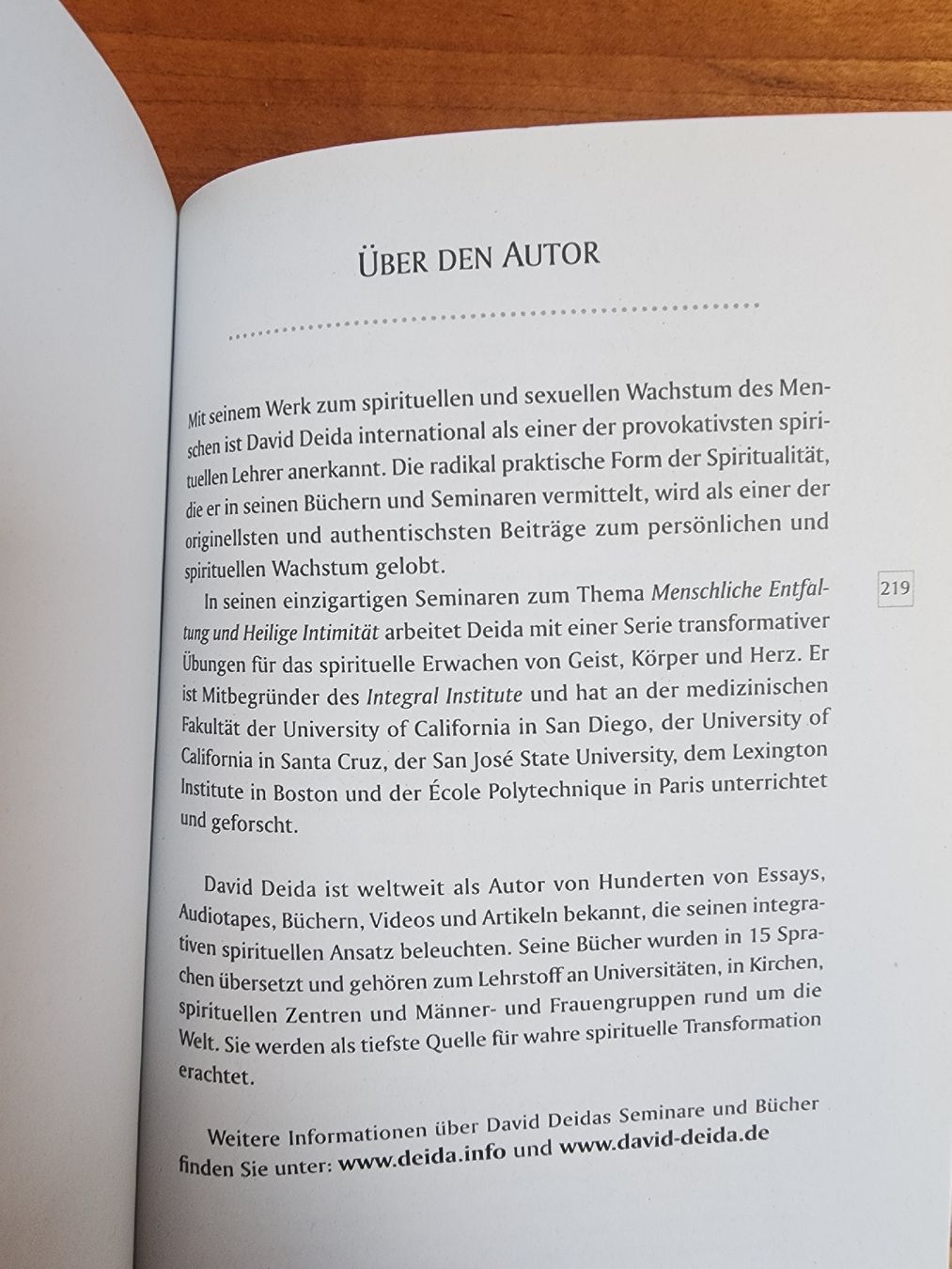 Libri: Buch Der Weg des wahren Mannes David Deida – Usato da Berneck venduto da erato6 3