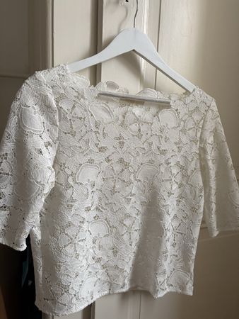MAJE lace off-white blouse S/M - like NEW