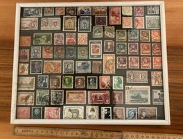 Antike Briefmarkensammlung inkl. Metallrahmen #Kunst #Art
