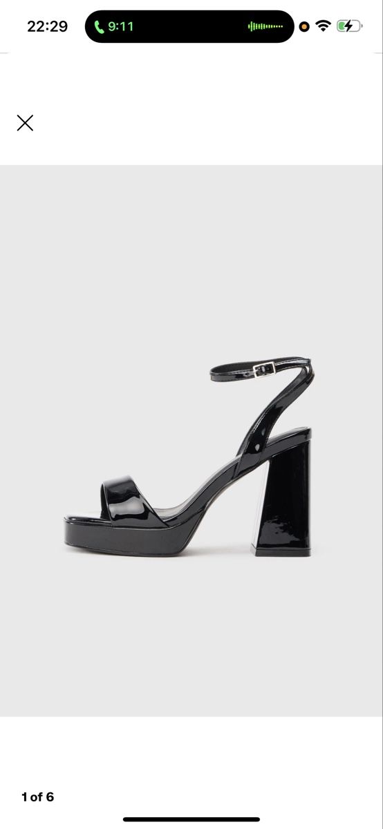 Scarpe da donna: High Heel Platform Sandals Black Patent Size 36 – Usato da Basel venduto da yyyyyyy20 1
