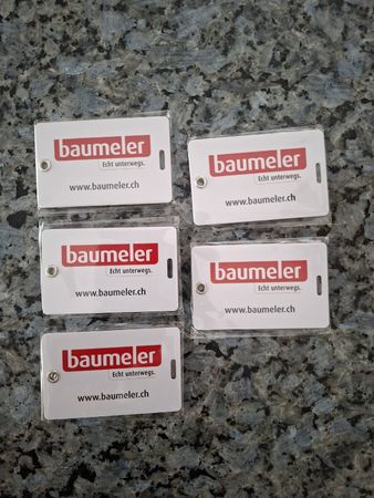 5 Gepäckanhänger für Koffer/Taschen/Rucksäcke, NEU
