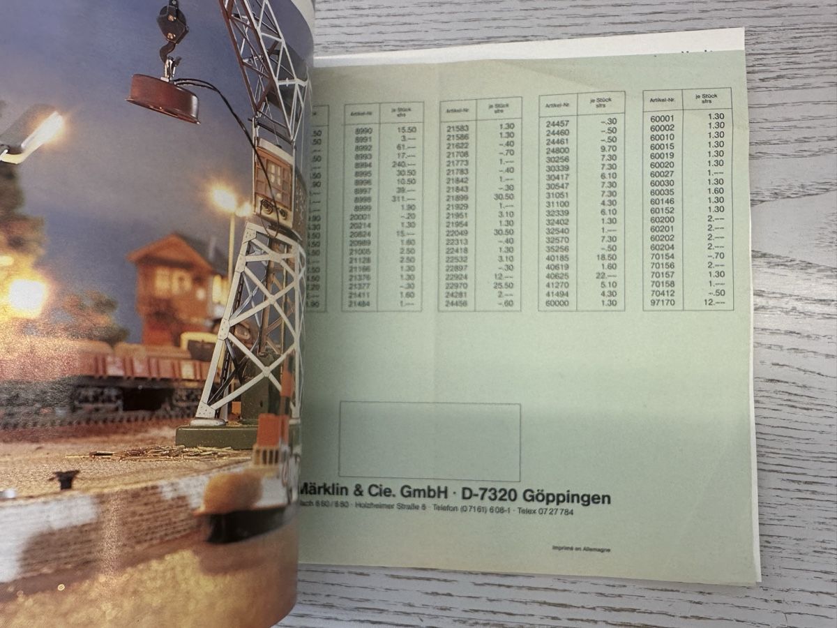 Märklin Modellini di ferrovie: Märklin Katalog 1986/87 D – Usato da Lupsingen venduto da New-Haven 1