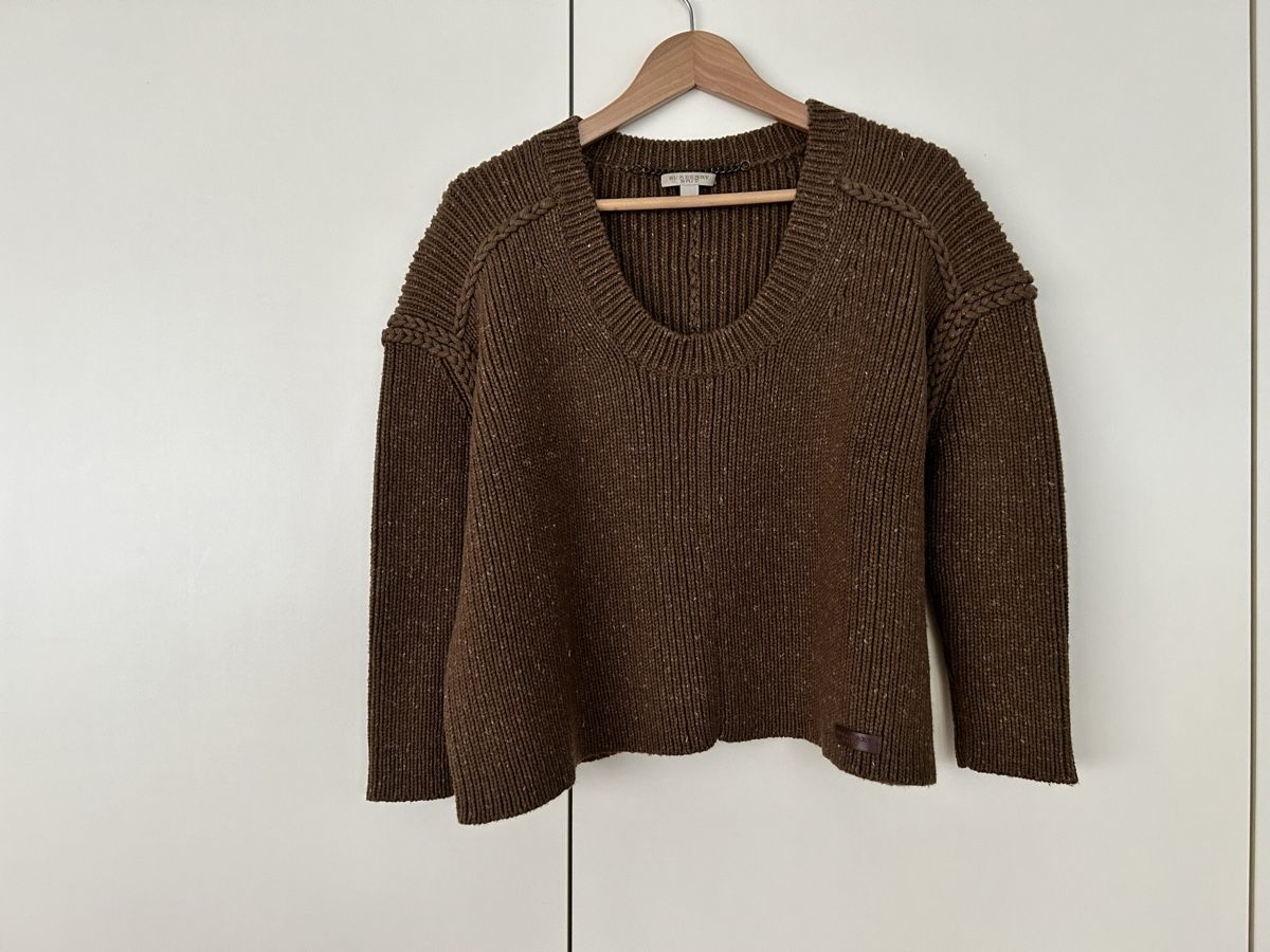 Burberry Maglioni & Felpe: Burberry Brit Wollpullover Grobstrick Gr. M braun – Nuovo (secondo la descrizione) da Rupperswil venduto da Birke11
