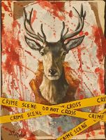 Opera d'arte unica: Cervo natura morta - Da collezione!