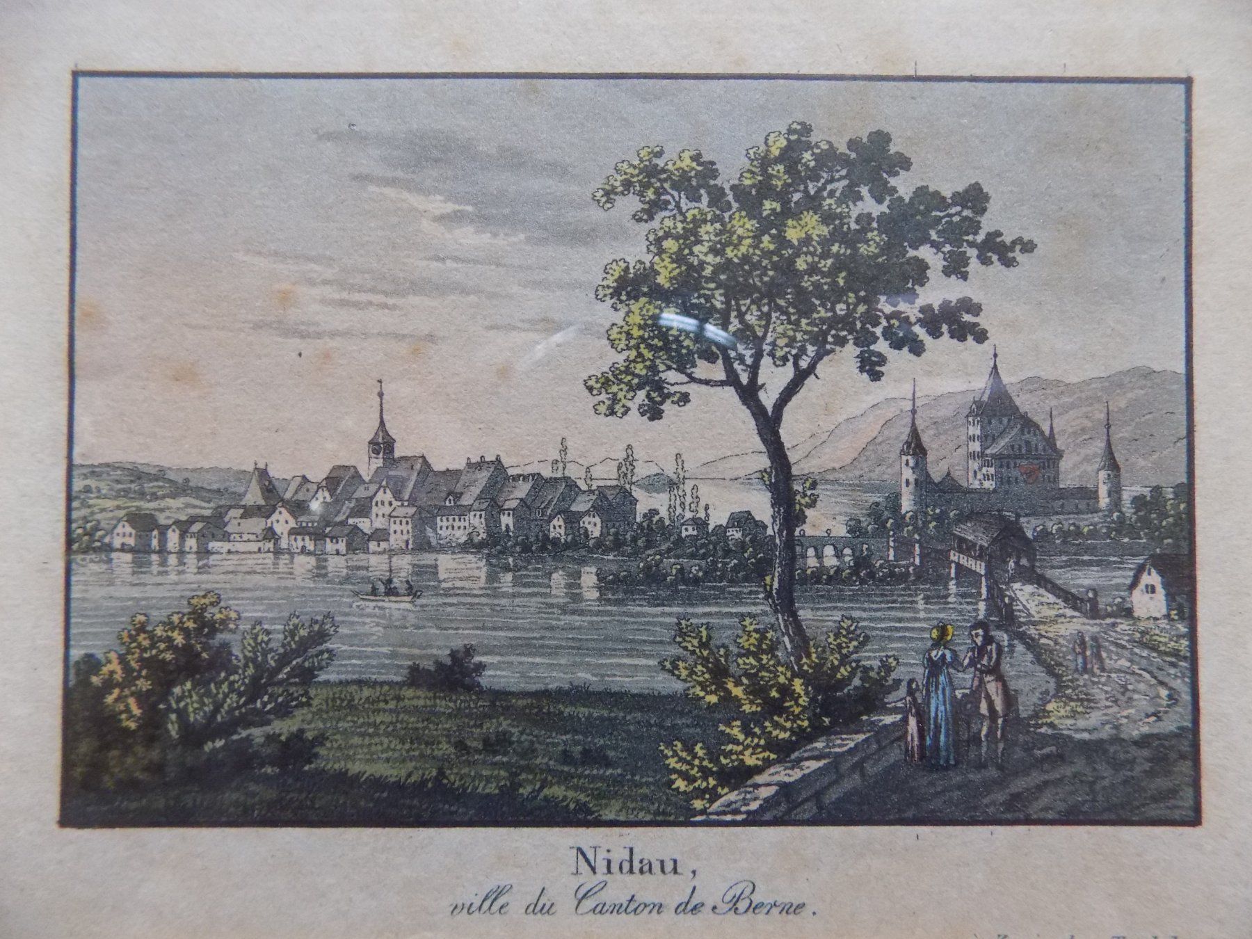 Gravures: Nidau kolorierte Aquatinta – D'occasion à Risch par Rischli15 2