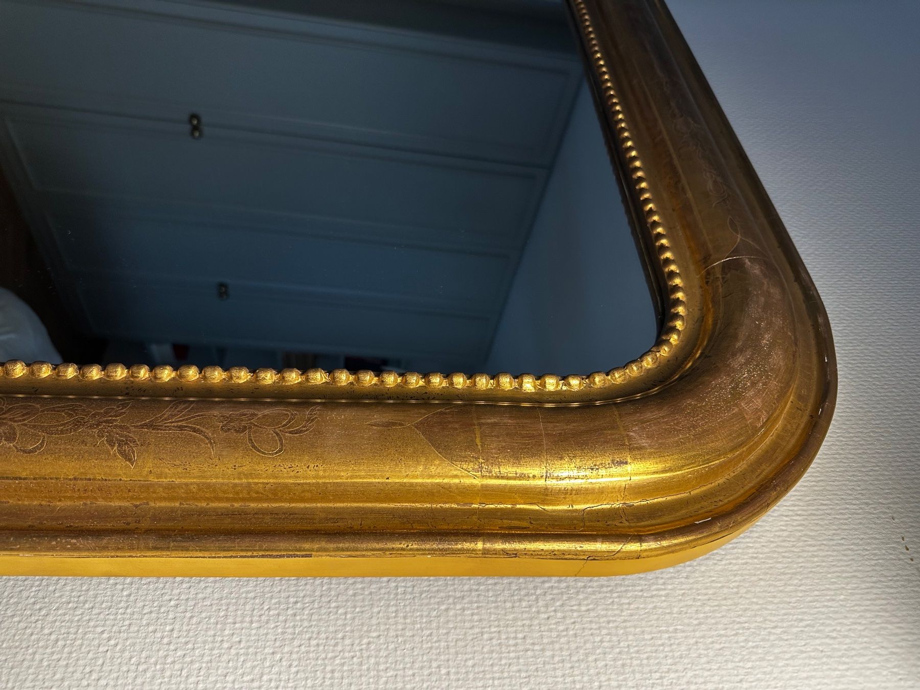 Specchi: 1860 - Antique Gold Vintage Mirror – Usato da Zürich venduto da kas_g26m 1