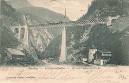 Amsteg (UR) Kerstelenbachbrücke Gotthardbahn