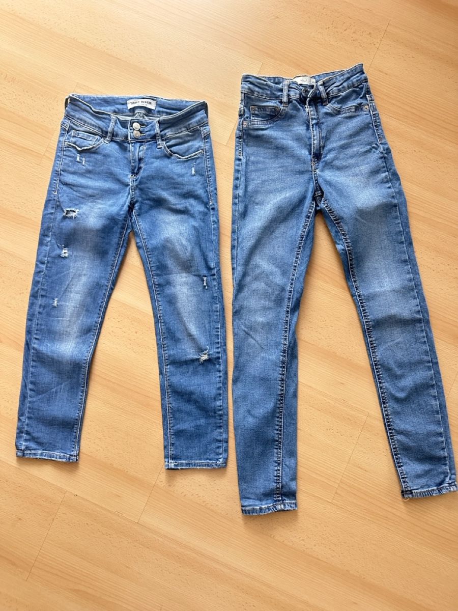 Hosen: 2er Set Mädchen Jeans, Grösse XXS – Gebraucht aus Lampenberg von Graziella_
