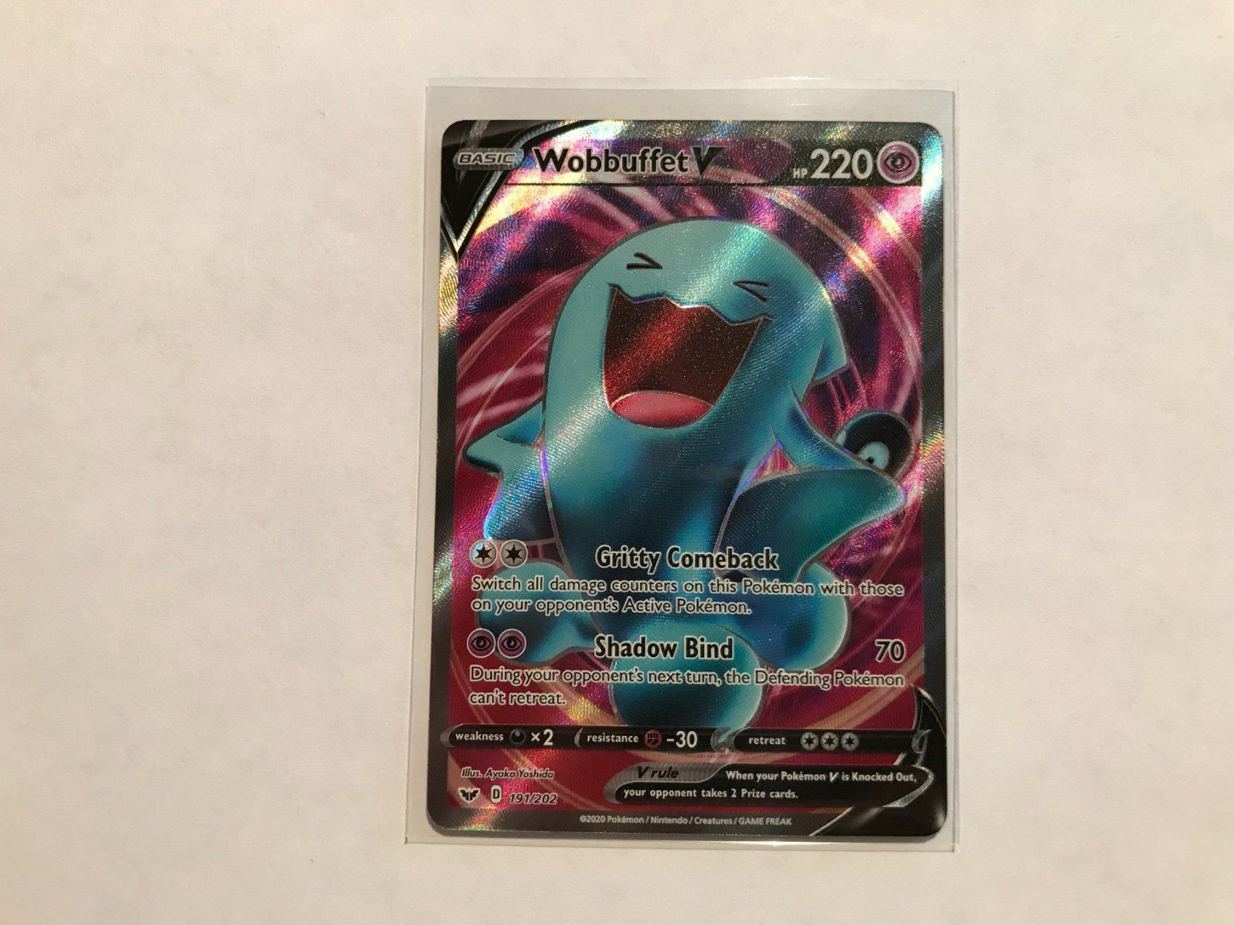 Pokémon Carte collezionabili: Wobbuffet V FullArt – Nuovo (secondo la descrizione) da Hagendorn venduto da Pokecollectorch