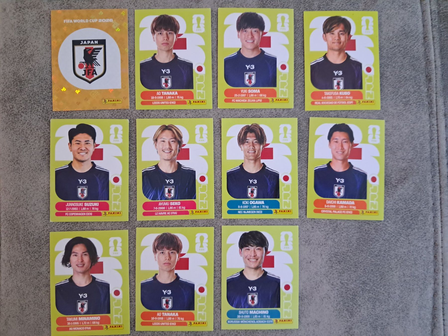Panini Cartes à collectionner: 11 x Paninisticker 2026 / Japan – Neuf (Voir description) à Weinfelden par Da-ryn01