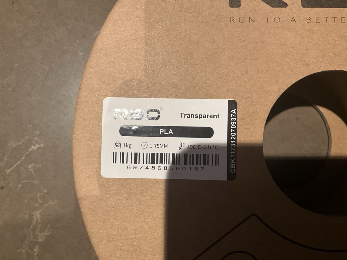 Stampanti 3D: RBD PLA Filament Transparent 1.75mm – Usato da Siebnen venduto da BenutzerRicardo 1