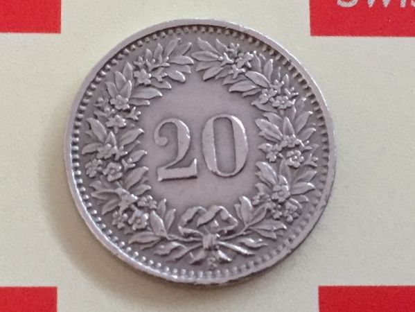 Tutti le monete: 20 Rappen 1953 ss+ – Usato da Elsau venduto da herbybay 1