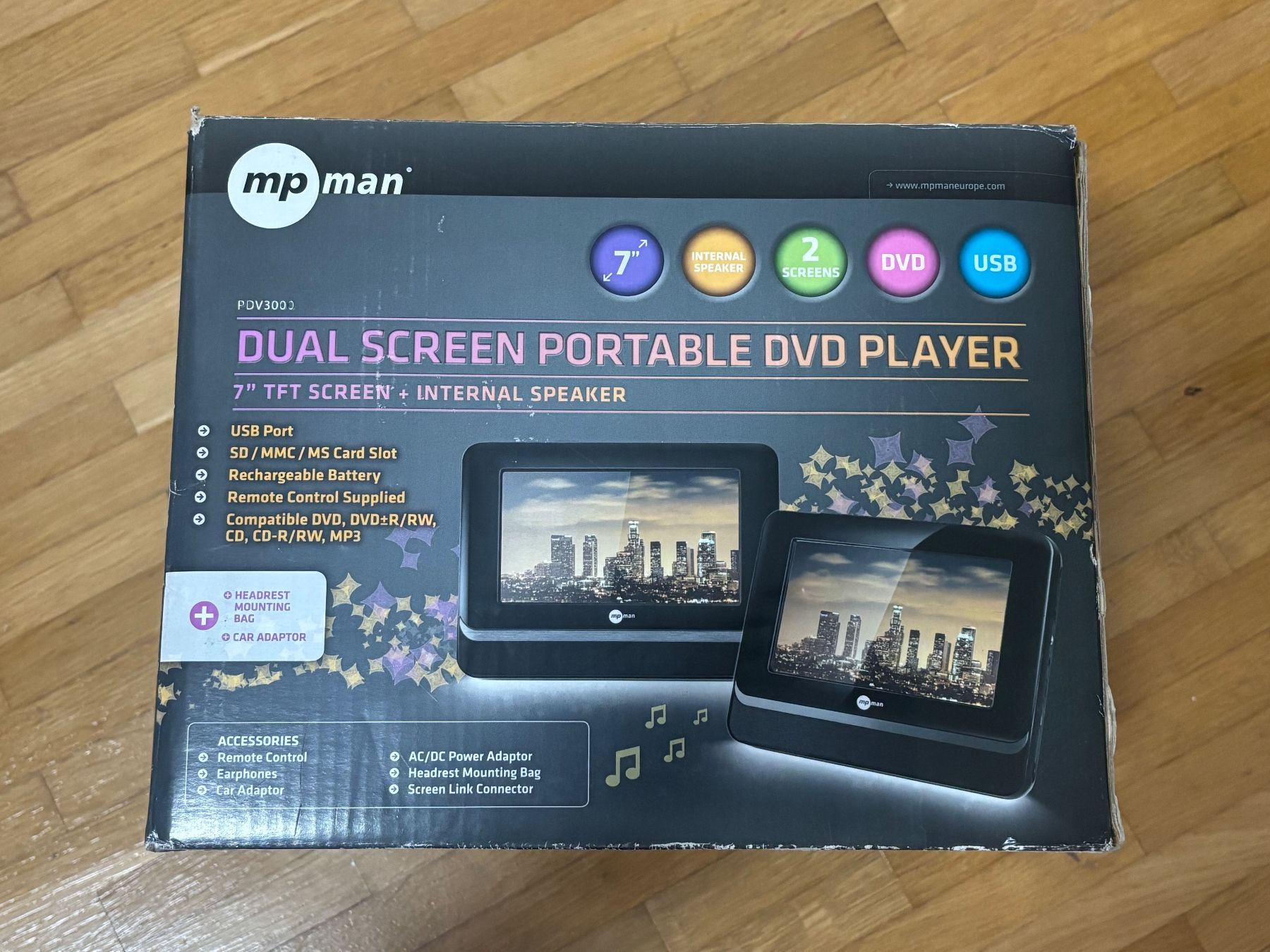 Mpman Lettore multimediale portatile: MpMan Dual Screen Portable DVD Player – Nuovo e nell'imballaggio originale da Zürich venduto da Nurich